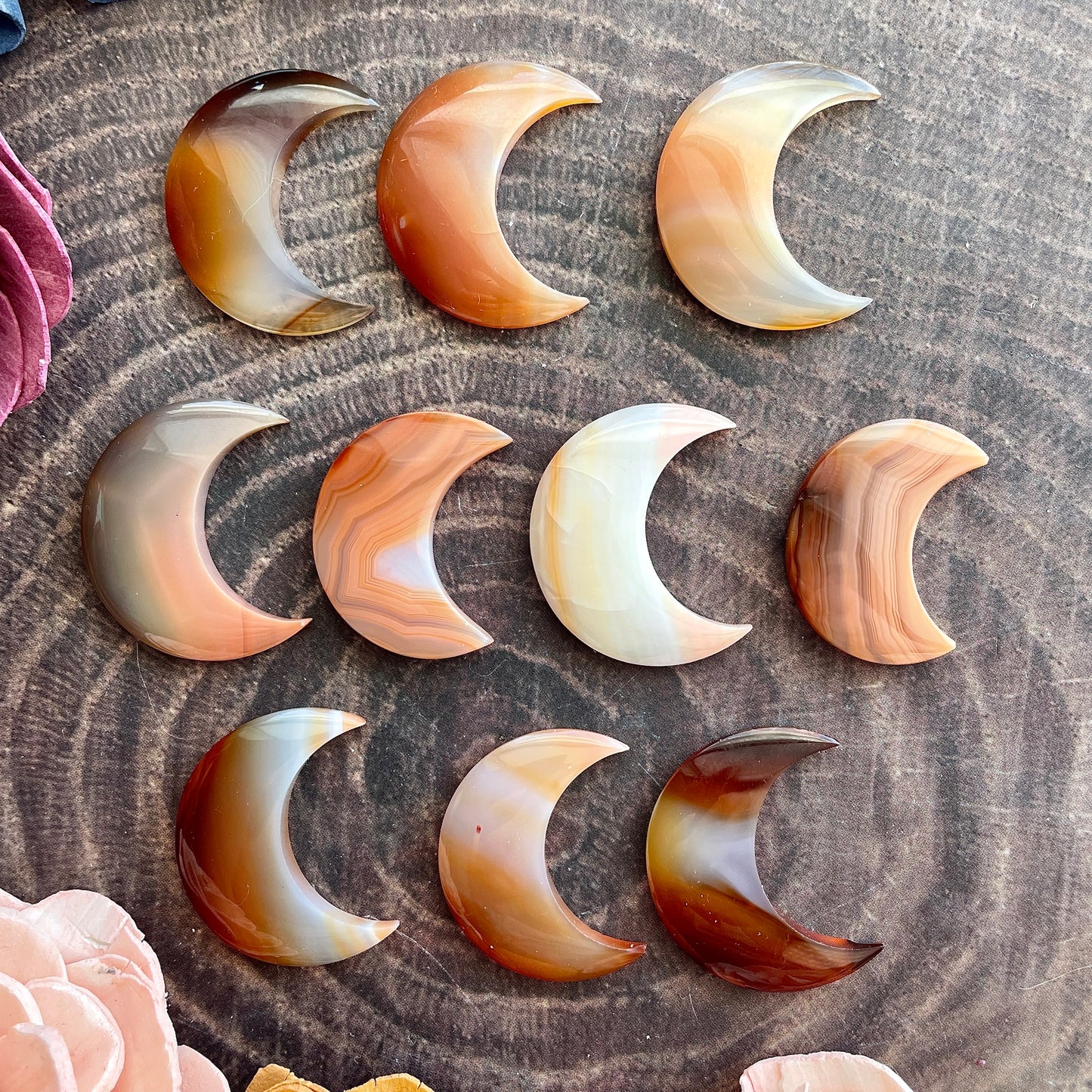 Carnelian Moon Cabochon