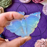 Opalite Moth Carving