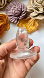 Clear Quartz Witch Hat Carving
