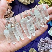 Lemurian Quartz Pendant Necklace