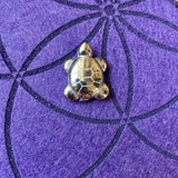 Small Pyrite Turtle Carving Pendant