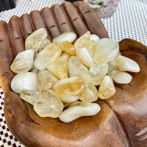 Citrine (Heated Amethyst) Tumbled Stone
