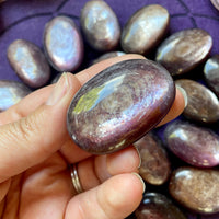Gem Lepidolite Polished Small Palm Stone