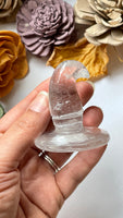 Clear Quartz Witch Hat Carving