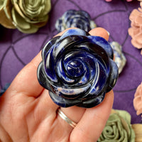 Sodalite Flower Carving