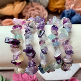 Fluorite Chip Bead Bracelet