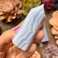 Blue Lace Agate Tower