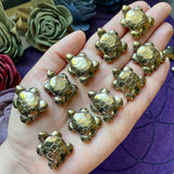 Small Pyrite Turtle Carving Pendant