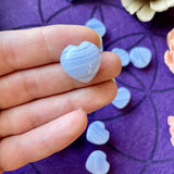 Small Blue Lace Agate Heart