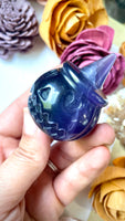 Purple Fluorite Jack-o-lantern Pumpkin Carving
