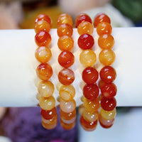Carnelian Round 8mm beaded bracelet