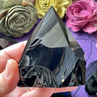 Obsidian Half Polished Point
