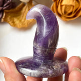 Amethyst Witch Hat Carving