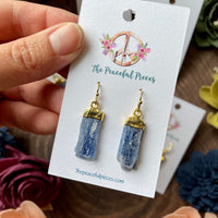 Blue Kyanite Dangling Earrings