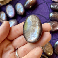 Gem Lepidolite Polished Small Palm Stone