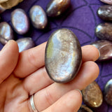 Gem Lepidolite Polished Small Palm Stone
