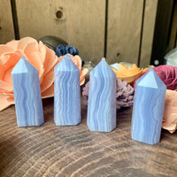 Blue Lace Agate Tower