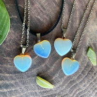 Small Opalite Heart Necklace
