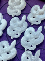 Selenite (Satin Spar) Snake Carving