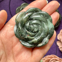 Bloodstone Flower Carving