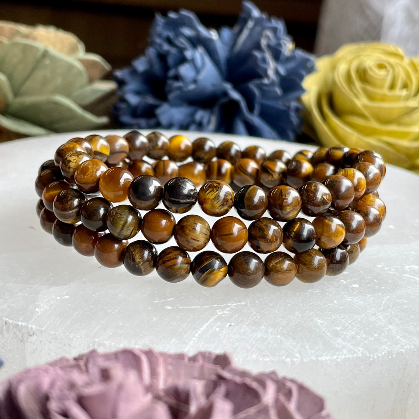 Tiger’s Eye 6mm Beaded bracelet