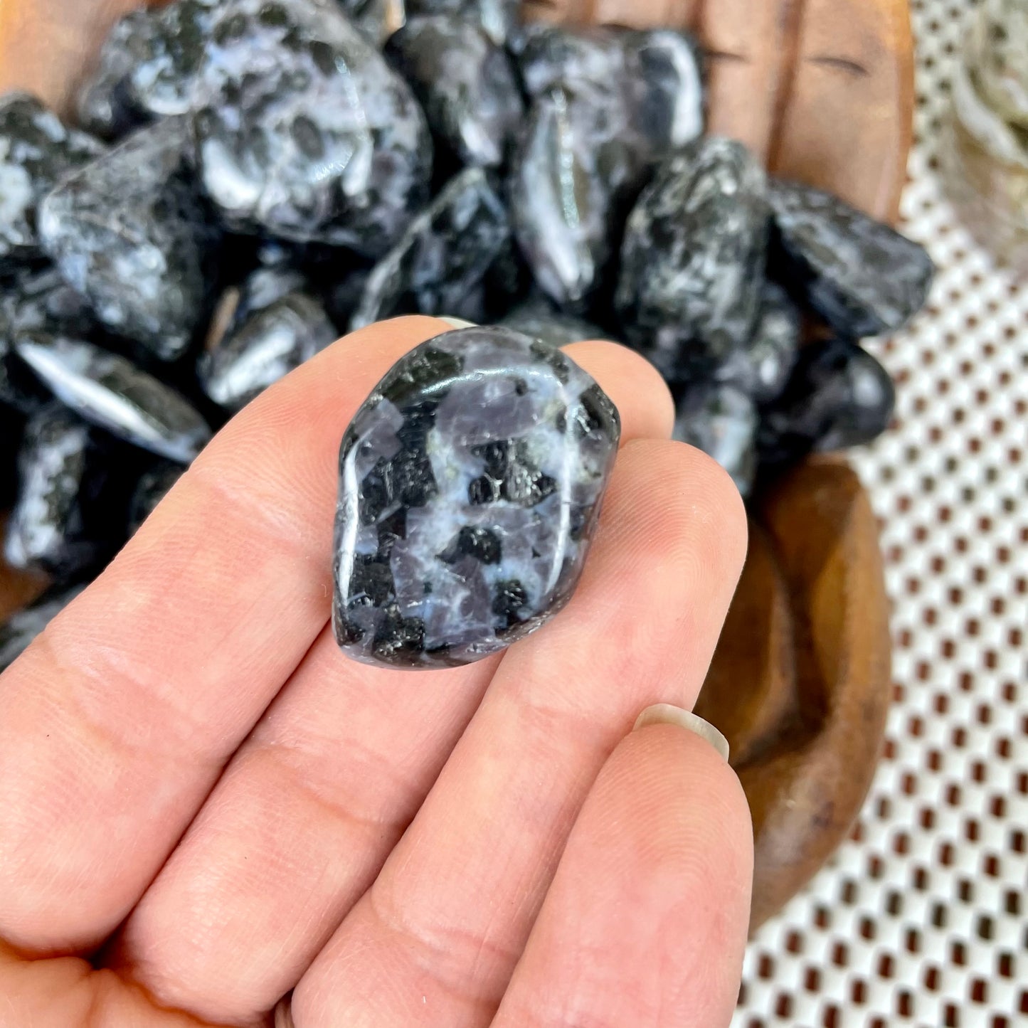 Indigo Gabbro Tumbled Stone
