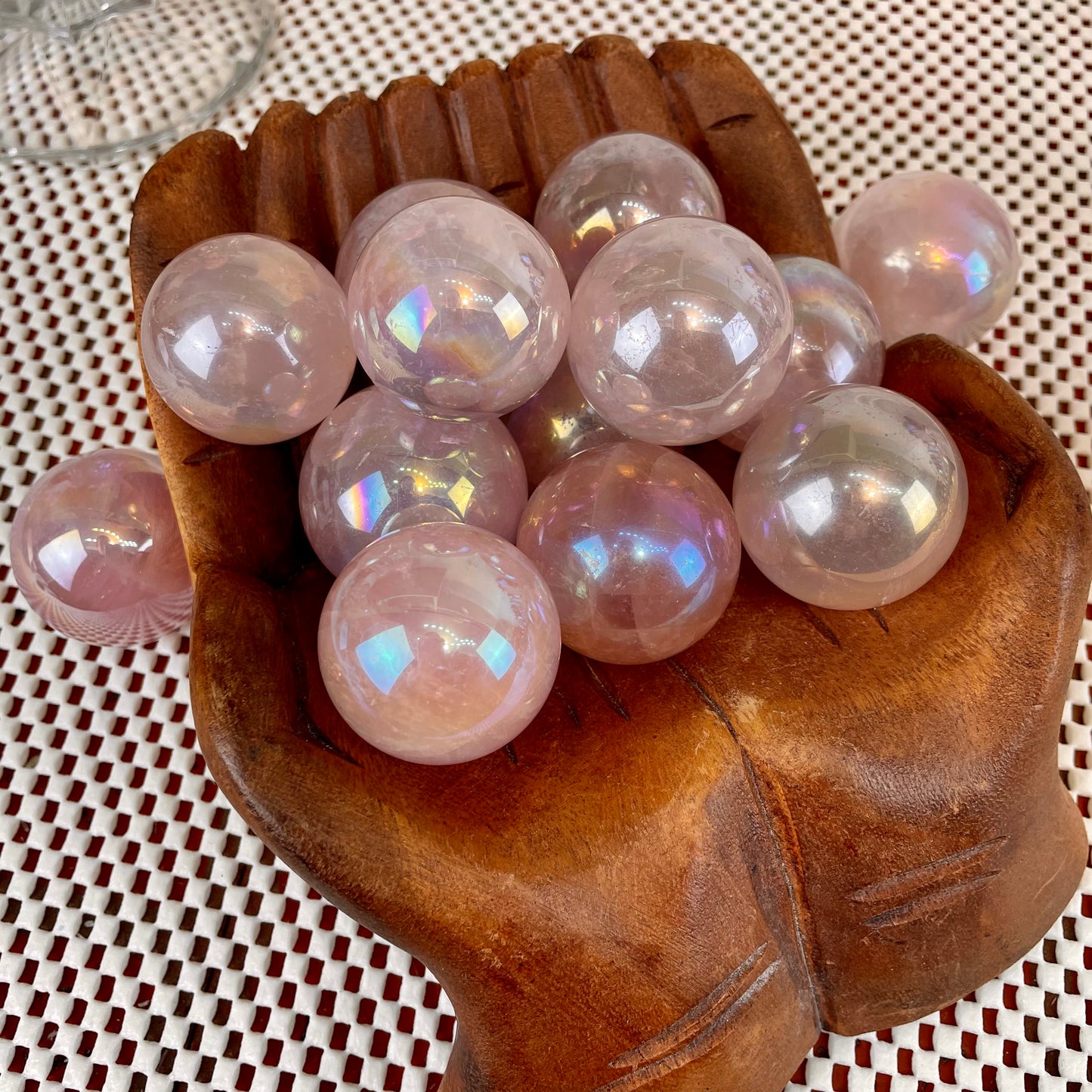 Angel Aura Rose Quartz Sphere