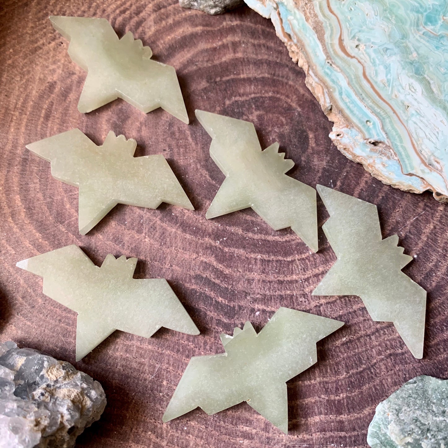 Green Aventurine Bat