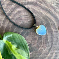 Small Opalite Heart Necklace