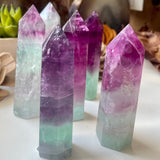 Watermelon Fluorite Tower Point