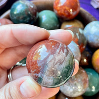 Ocean jasper Sphere