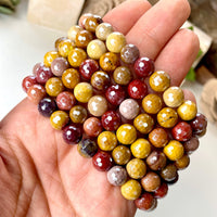 Aura Mookaite Jasper 8mm Faceted Beaded bracelet