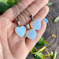 Small Opalite Heart Necklace