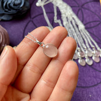 Rose Quartz Sterling Silver Necklace