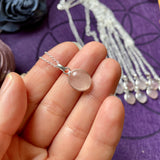Rose Quartz Sterling Silver Necklace