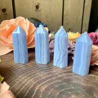 Blue Lace Agate Tower