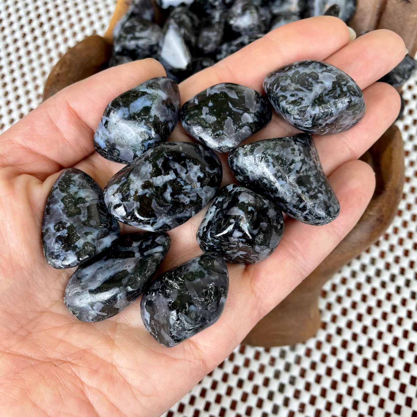 Indigo Gabbro Tumbled Stone