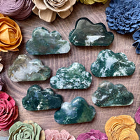 Green Moss Agate Polished Cloud