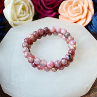 Lepidolite 8mm beaded bracelet