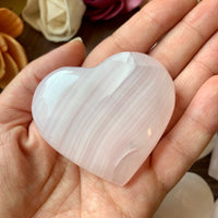 Pink Mangano Calcite Hearts