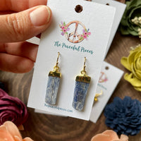 Blue Kyanite Dangling Earrings