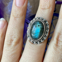 Labradorite Ring, Adjustable Size