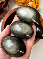 Gold Sheen Obsidian Polished Palm Stone