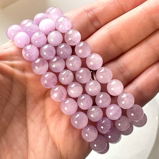 Kunzite 8mm Beaded bracelet