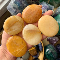 Yellow Aventurine Polished Palm Stone