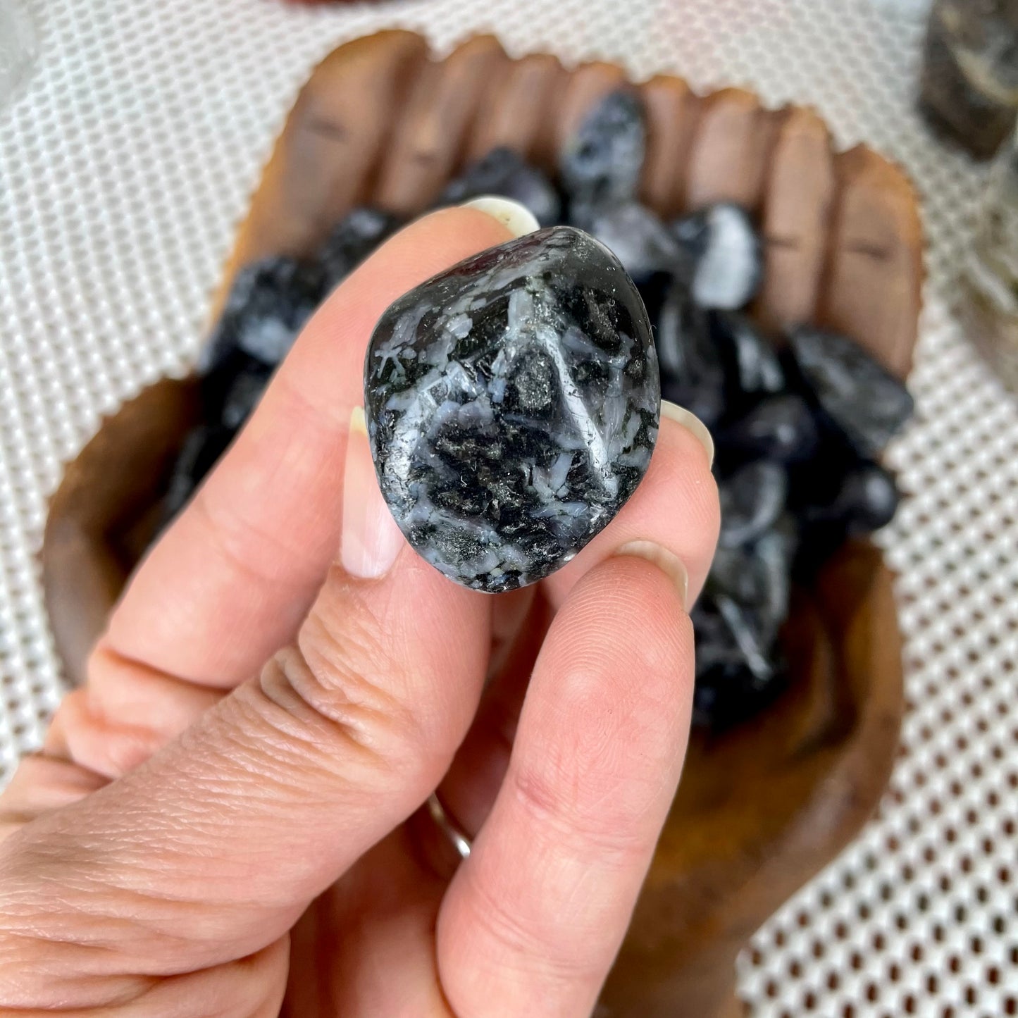 Indigo Gabbro Tumbled Stone