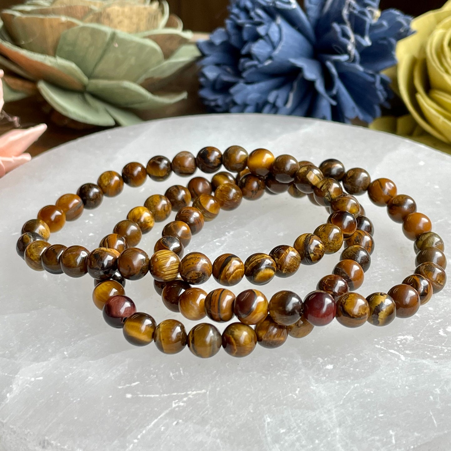 Tiger’s Eye 6mm Beaded bracelet