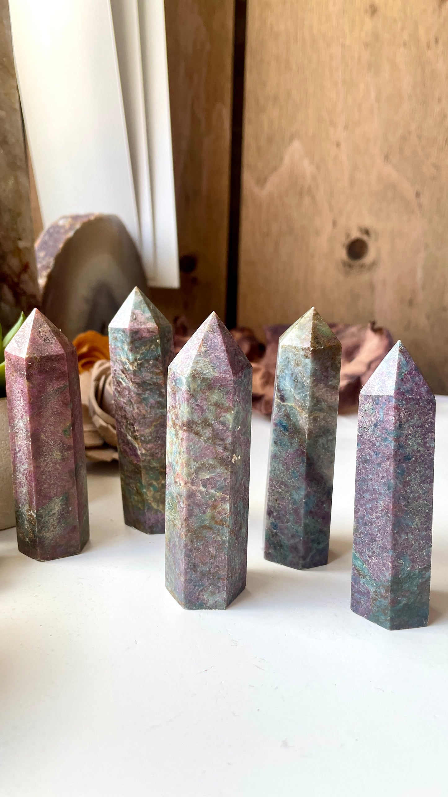 Ruby in Kyanite Tower Point