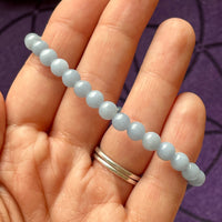 Angelite 6mm Beaded bracelet