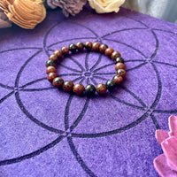 Mahogany Obsidian 8mm Beaded bracelet